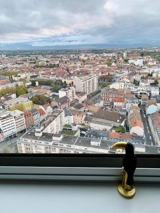 Grand Appartement 2 Chambres 5 Pers Max, Vue Panoramique Avec Parking Mulhouse Eksteriør billede