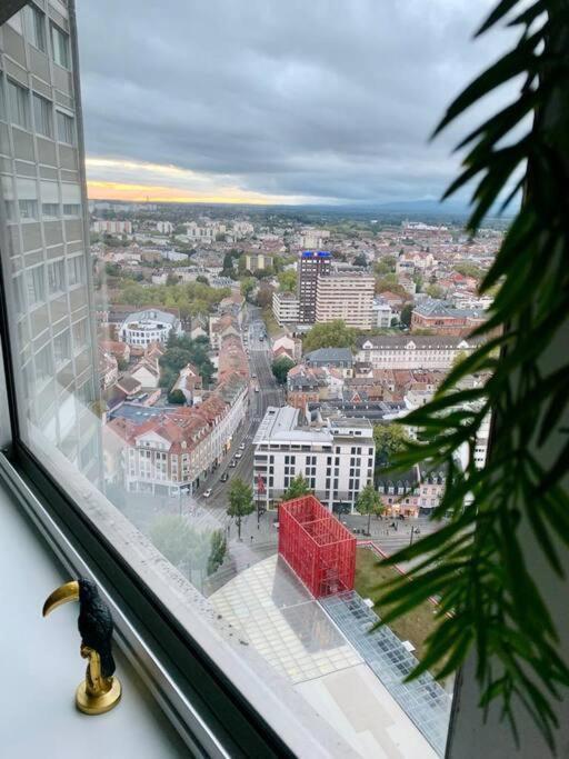 Grand Appartement 2 Chambres 5 Pers Max, Vue Panoramique Avec Parking Mulhouse Eksteriør billede