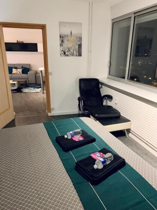 Grand Appartement 2 Chambres 5 Pers Max, Vue Panoramique Avec Parking Mulhouse Eksteriør billede